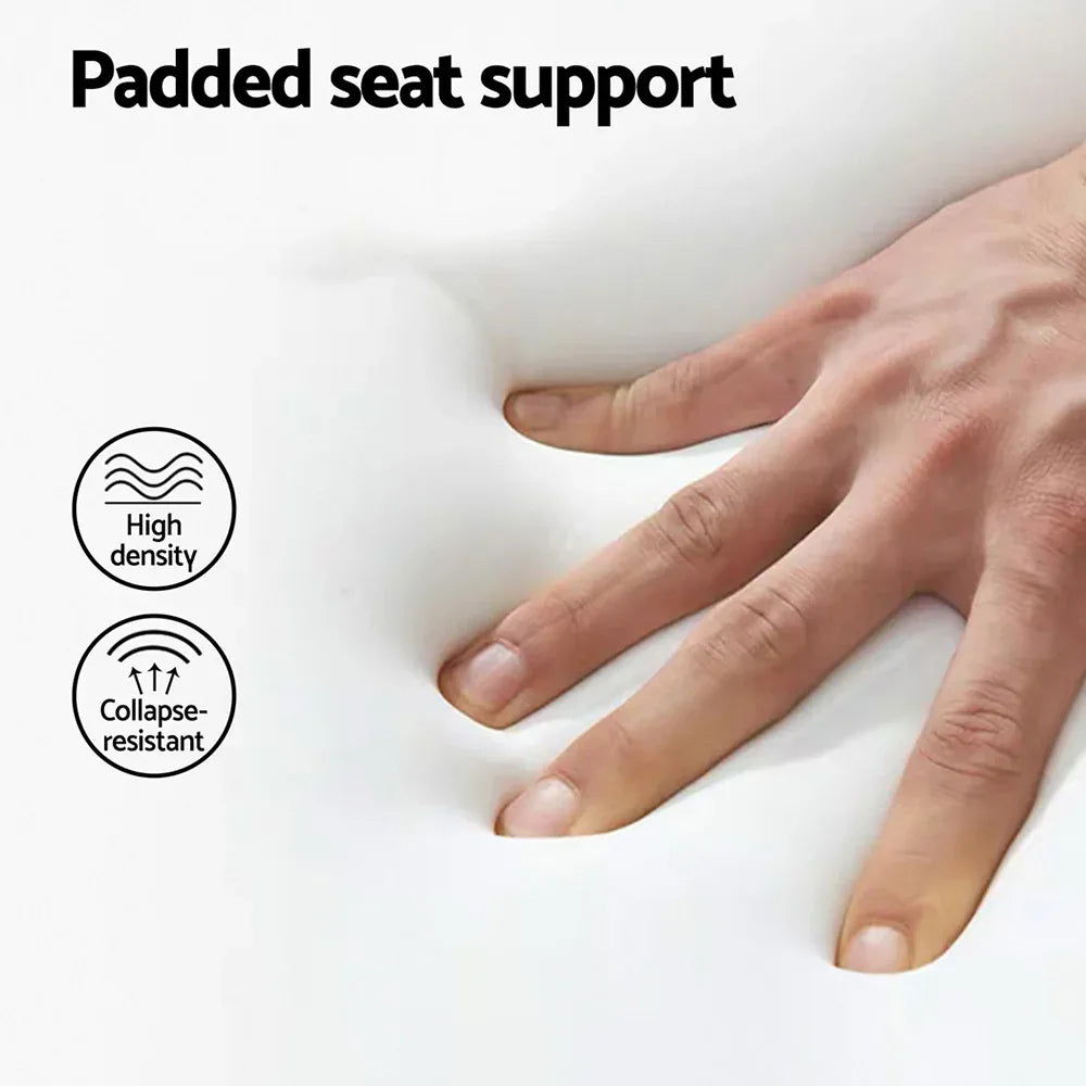 2x Artiss Bar Stools Kitchen Counter Rattan Chairs PU Leather Padding - Mekamart Australia