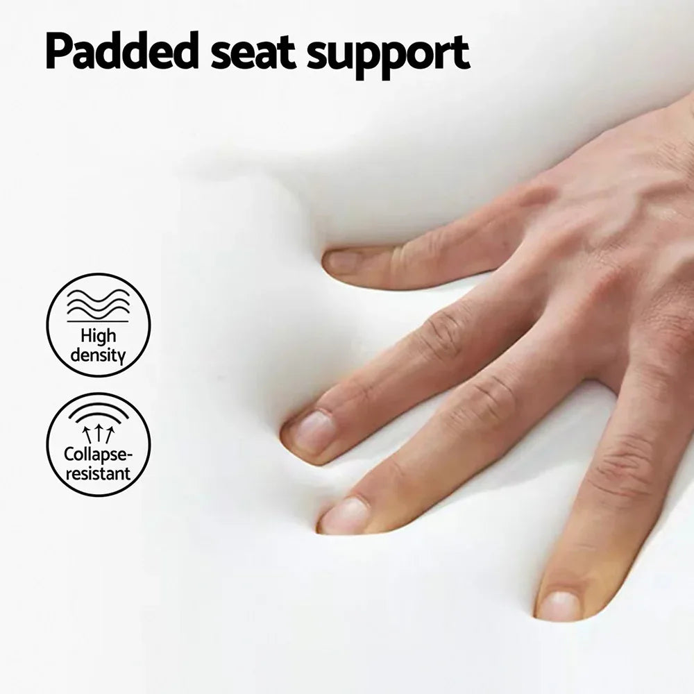 4x Artiss Bar Stools Kitchen Counter Rattan Chairs PU Leather Padding - Mekamart Australia