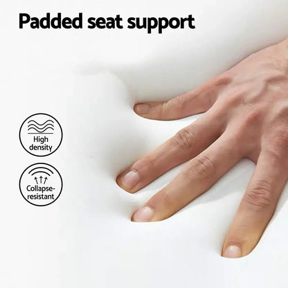 4x Artiss Bar Stools Kitchen Counter Rattan Chairs PU Leather Padding - Mekamart Australia