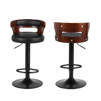 Artiss 2x Bar Stools Gas Lift Faux Leather - Mekamart Australia
