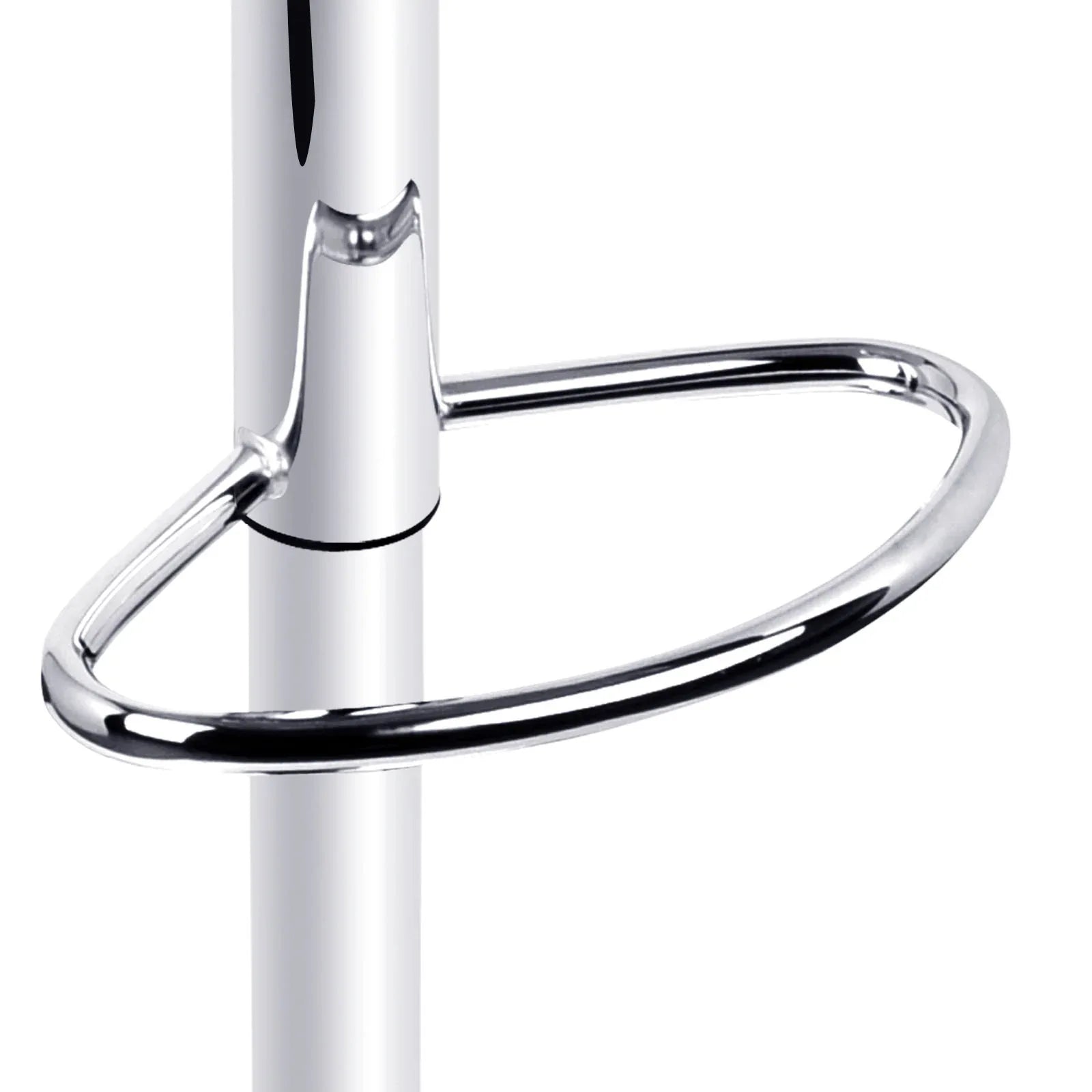 Artiss Bar Stools Gas Lift Leather w/Armrest Black - Mekamart Australia