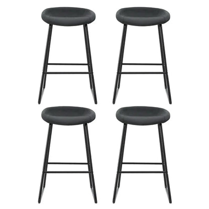 Artiss 4x Bar Stools Kitchen Dining Chairs Counter Stool PU Leather Metal - Mekamart Australia