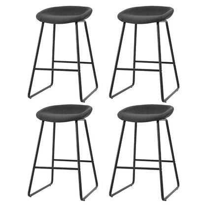 Artiss 4x Bar Stools Kitchen Dining Chairs Counter Stool PU Leather Metal - Mekamart Australia