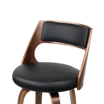 Artiss 2x Bar Stools Swivel Leather Chair 65cm - Mekamart Australia