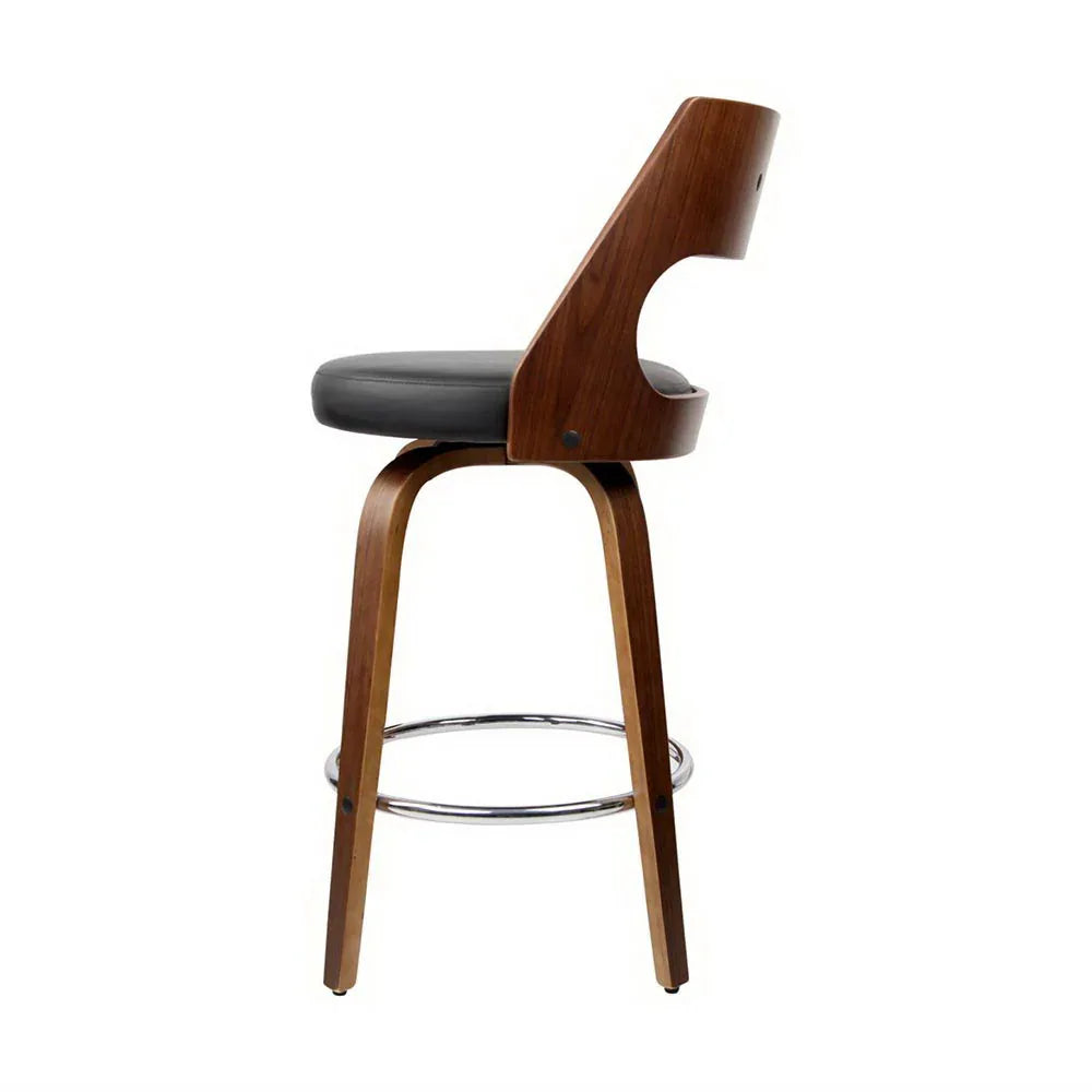 Artiss 4x Bar Stools Swivel Leather Chair 65cm - Mekamart Australia