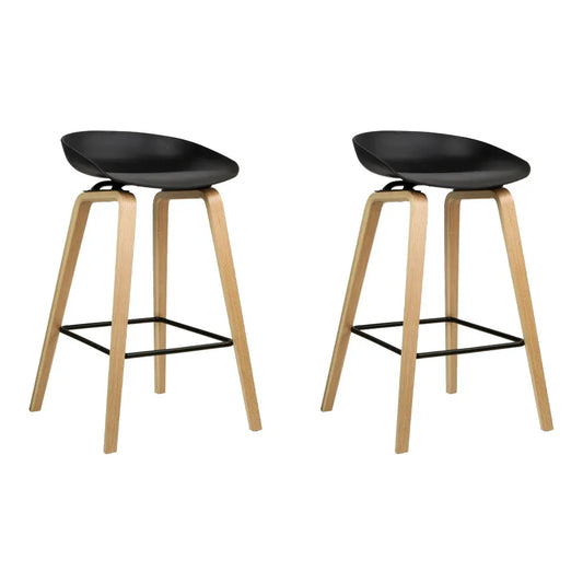 Artiss 2x Bar Stools Wooden - Mekamart Australia