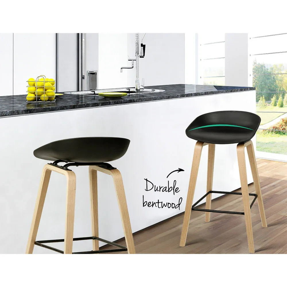 Artiss 2x Bar Stools Wooden - Mekamart Australia