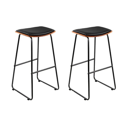 Artiss Bar Stools Kitchen Counter Stools Metal Chairs x2 - Mekamart Australia