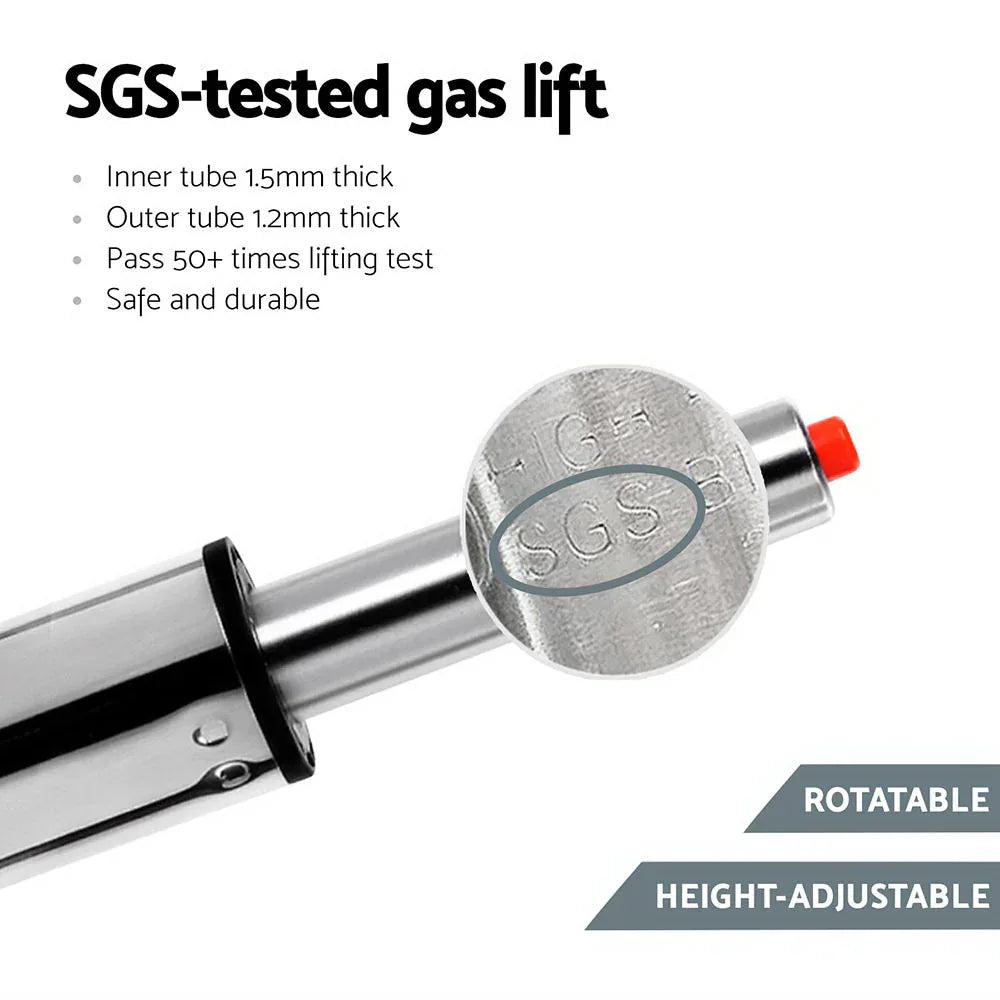 Artiss 4x Bar Stools Linen Padded Gas Lift - Mekamart Australia