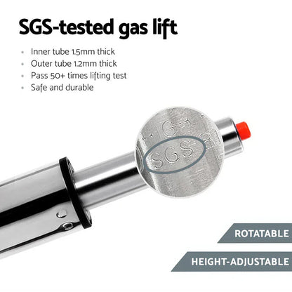 Artiss 4x Bar Stools Linen Padded Gas Lift - Mekamart Australia