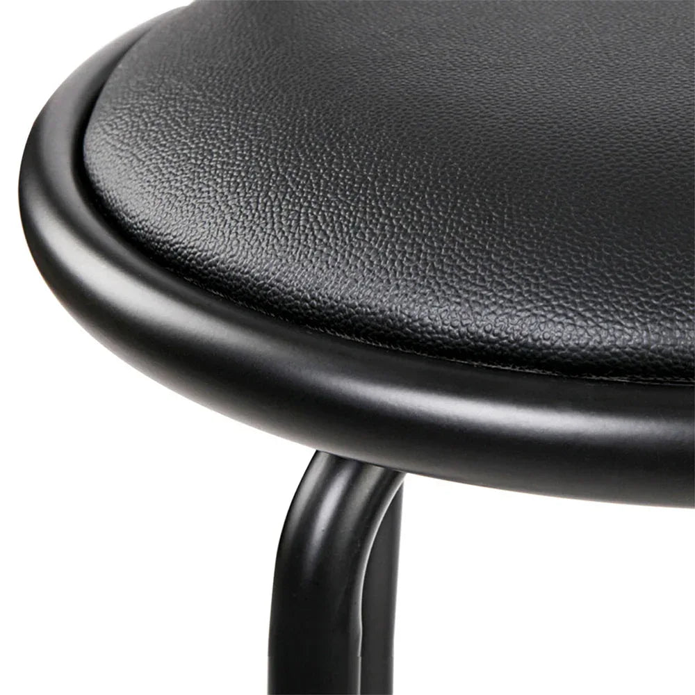 Artiss 2x Bar Stools Swivel Leather Padded Metal - Mekamart Australia