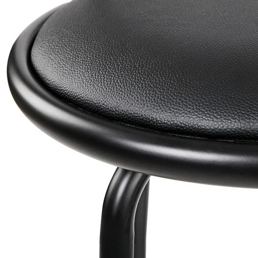 Artiss 4x Bar Stools Swivel Leather Padded Metal - Mekamart Australia