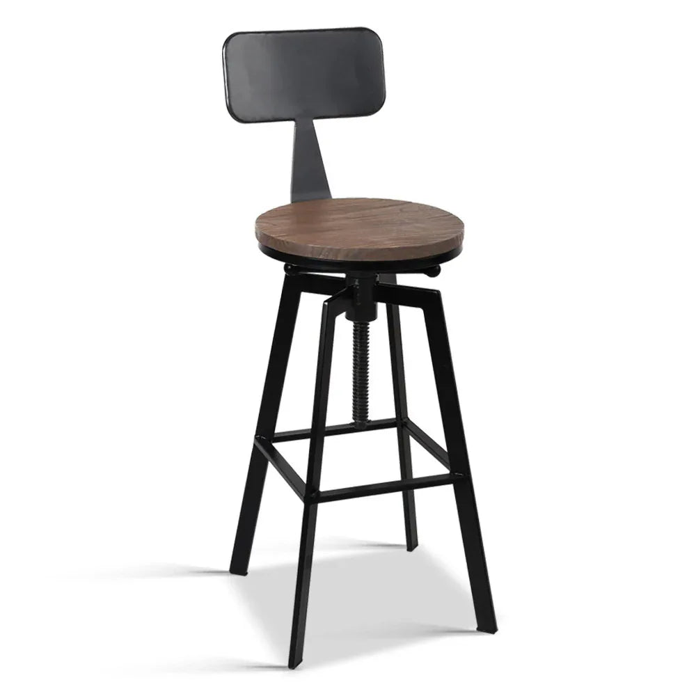 Artiss Bar Stools Kitchen Counter Chairs Vintage Metal Chairs - Mekamart Australia