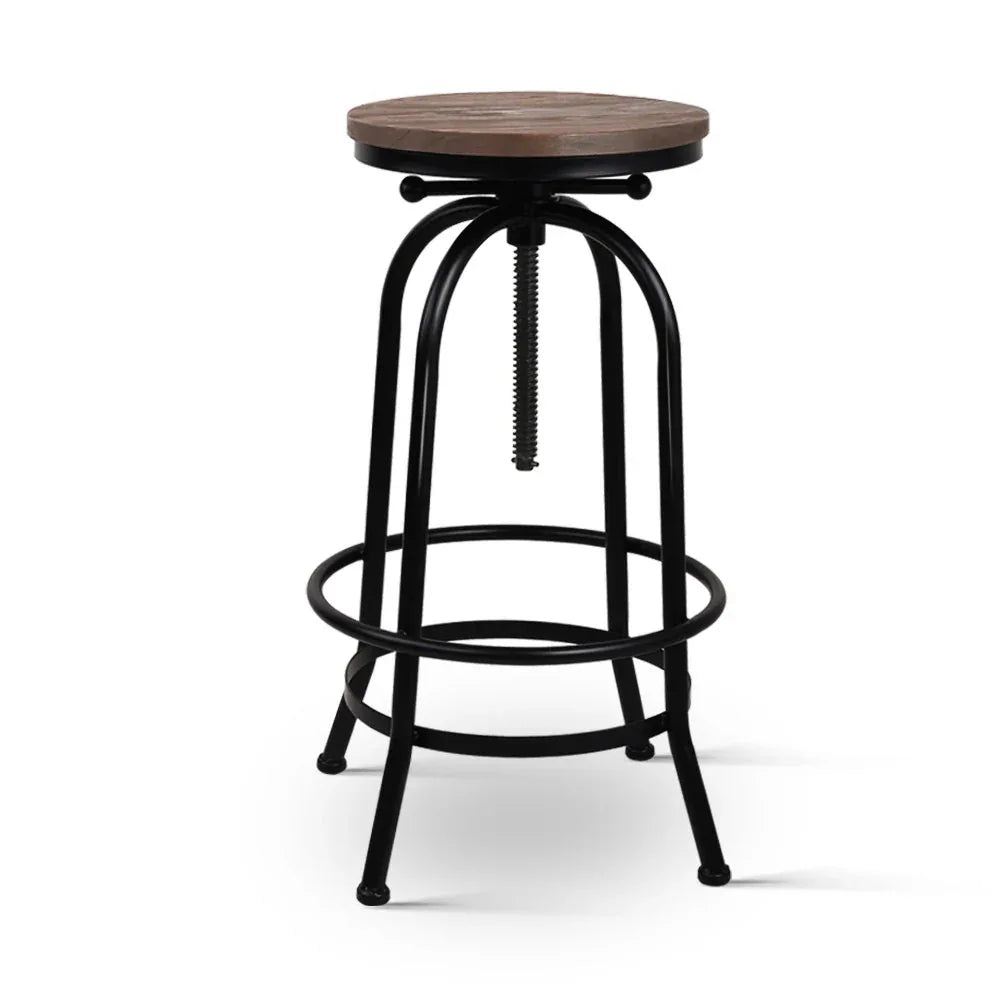 Artiss Bar Stools Adjustable Wood Chairs - Mekamart Australia