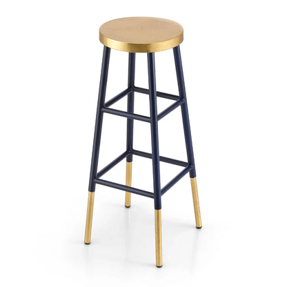 Artiss Bar Stools Metal Gold Navy - Mekamart Australia
