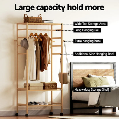 Artiss Clothes Rack Wardrobe Coat Stand 169cm