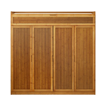 Artiss Shoe Rack Cabinet 30 Pairs Storage Cupboard Bamboo - Mekamart Australia