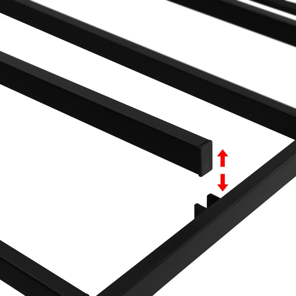 Artiss Bed Frame Double Size Metal Grey MASON - Mekamart Australia