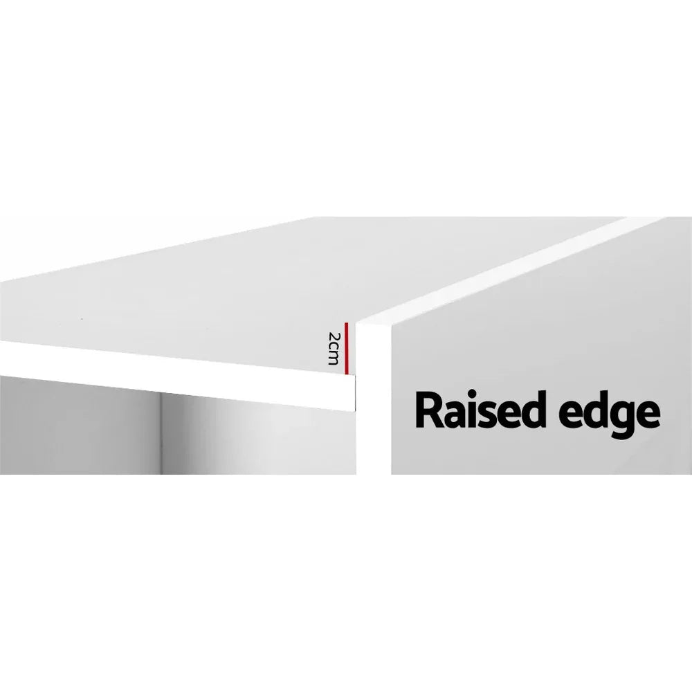 Artiss Bed Head Headboard King with Shelves - CABI White - Mekamart Australia