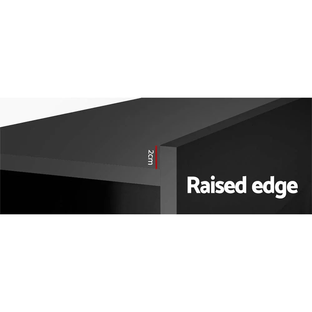 Artiss Bed Head Headboard Queen with Shelves - CABI Black - Mekamart Australia