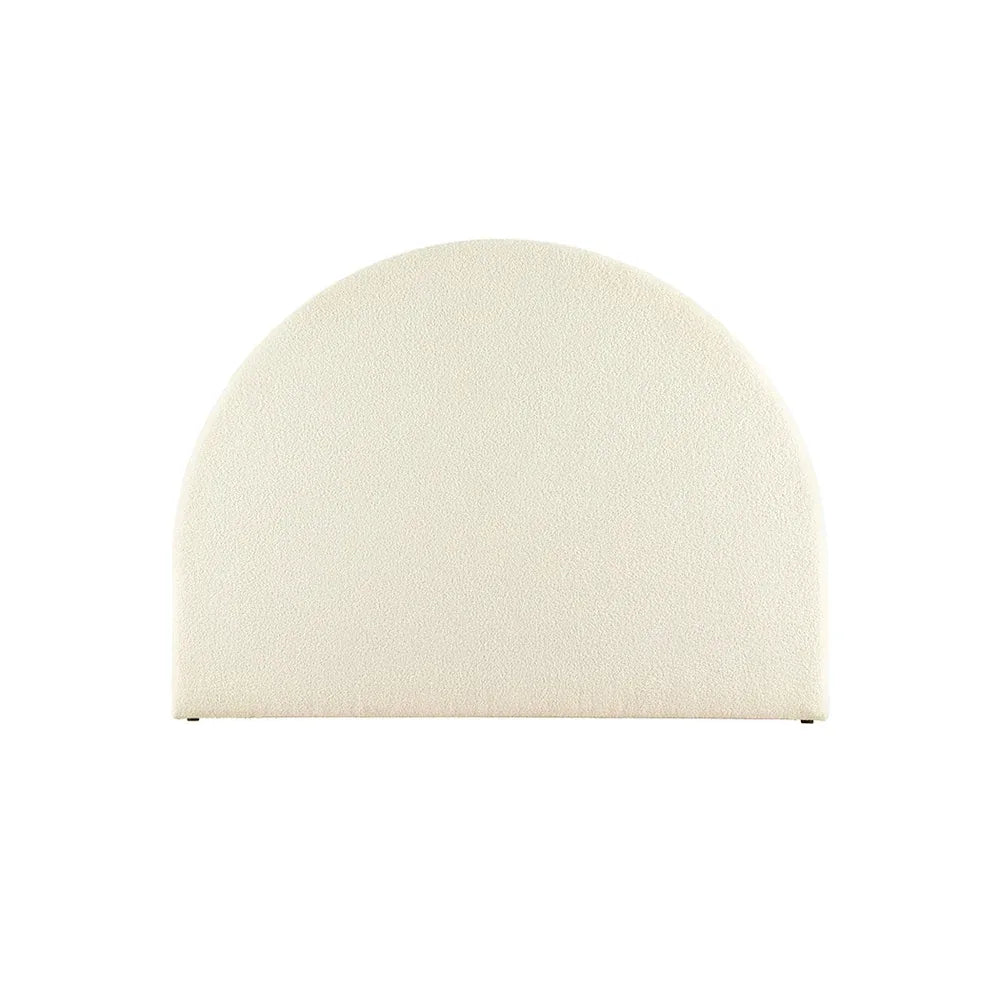 Artiss Bed Head Headboard Bed Frame Queen Boucle - GREI White - Mekamart Australia