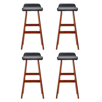 Artiss 4x Bar Stools Wooden Stool Black - Mekamart Australia