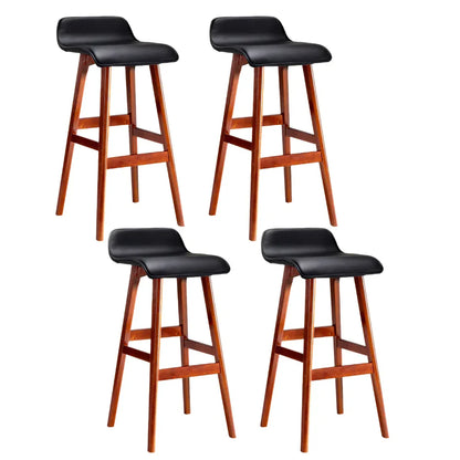 Artiss 4x Bar Stools Wooden Stool Black - Mekamart Australia