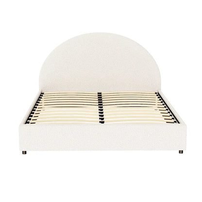 Artiss Bed Frame Gas Lift Strorage Beds Base Platform Boucle Fabric Double ELLA - Mekamart Australia