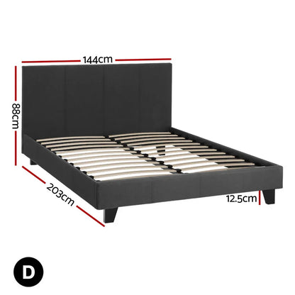 Artiss Bed Frame Double Size Charcoal NEO - Mekamart Australia