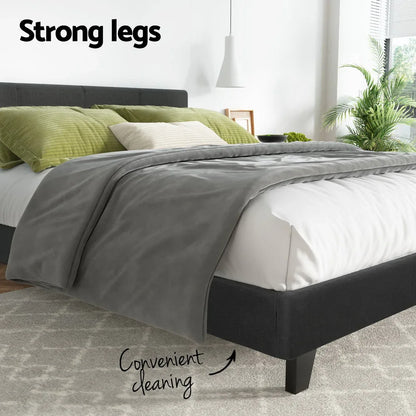 Artiss Bed Frame Double Size Charcoal NEO - Mekamart Australia