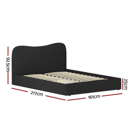 Artiss Bed Frame Queen Size Boucle DARA - Mekamart Australia