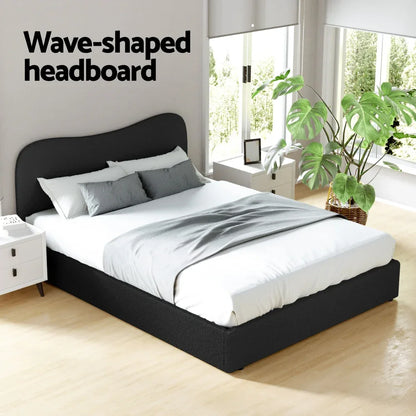 Artiss Bed Frame Queen Size Boucle DARA - Mekamart Australia