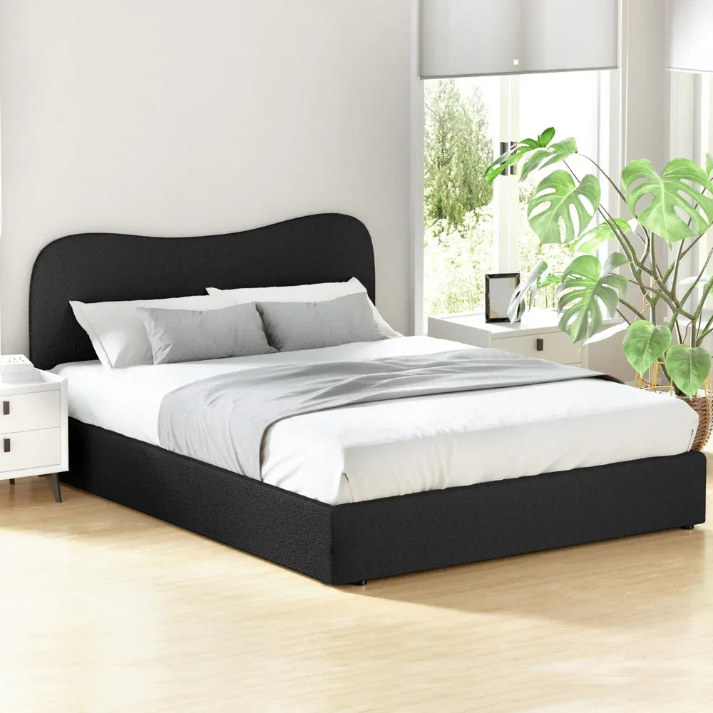 Artiss Bed Frame Queen Size Boucle DARA - Mekamart Australia