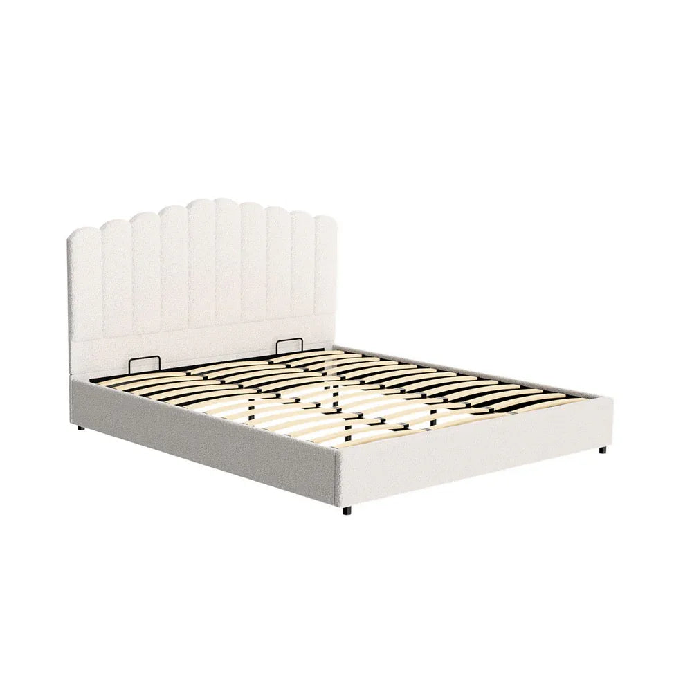 Artiss Bed Frame King Size Boucle FION - Mekamart Australia