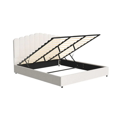 Artiss Bed Frame King Size Boucle FION - Mekamart Australia