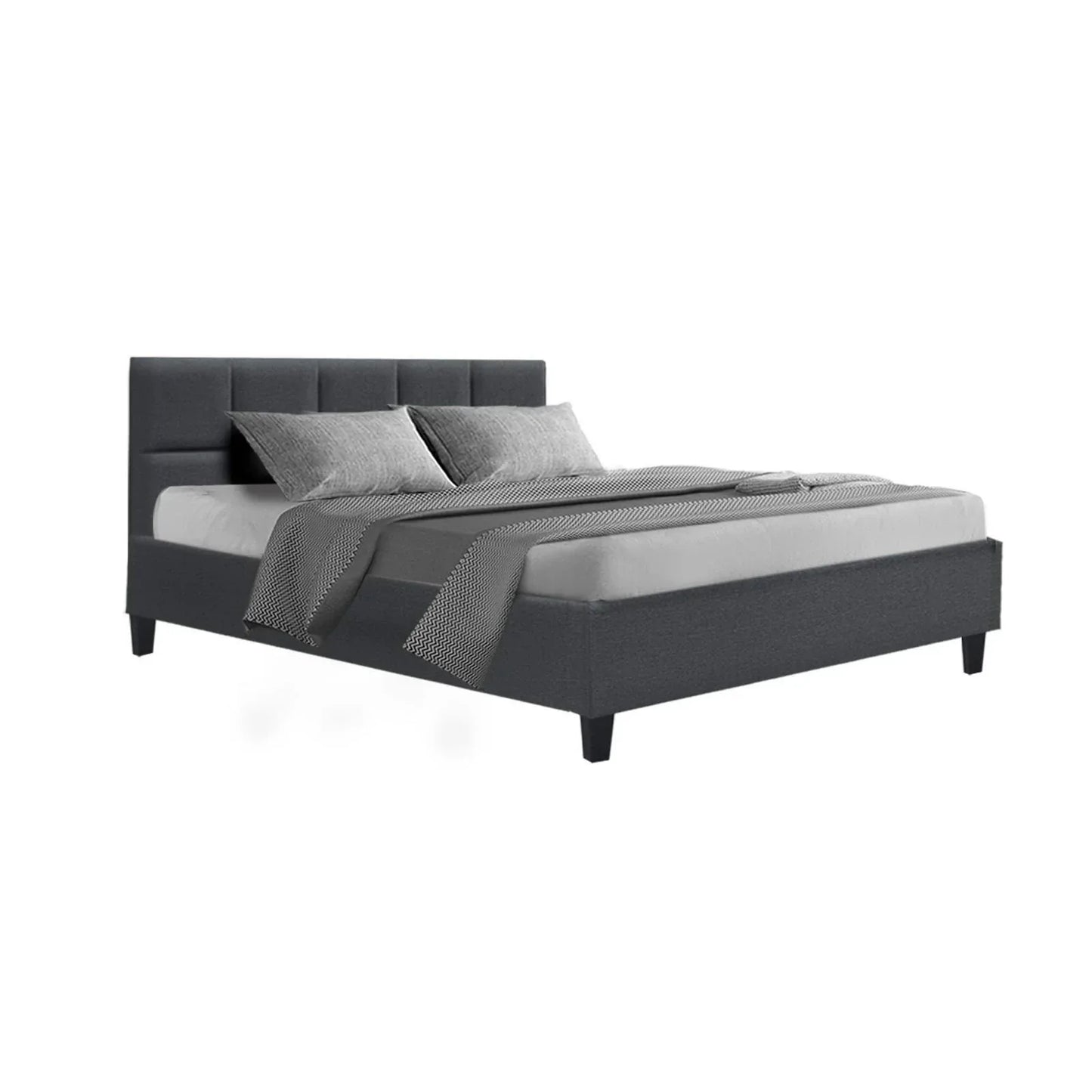 Artiss Bed Frame Double Size Charcoal TINO - Mekamart Australia