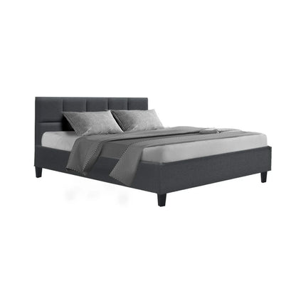 Artiss Bed Frame Double Size Charcoal TINO - Mekamart Australia