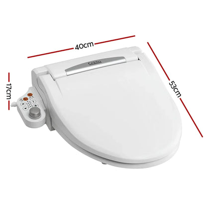 Cefito Electric Bidet Toilet Seat Cover LED Night Light Heated Seat with Remote - Mekamart Australia