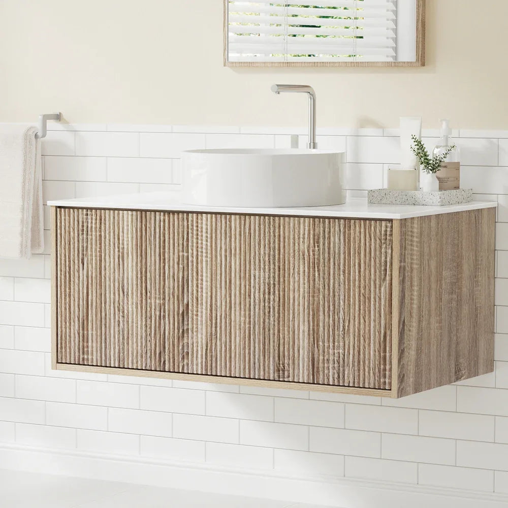Cefito Vanity Unit 915mm with Basin Oak - Mekamart Australia