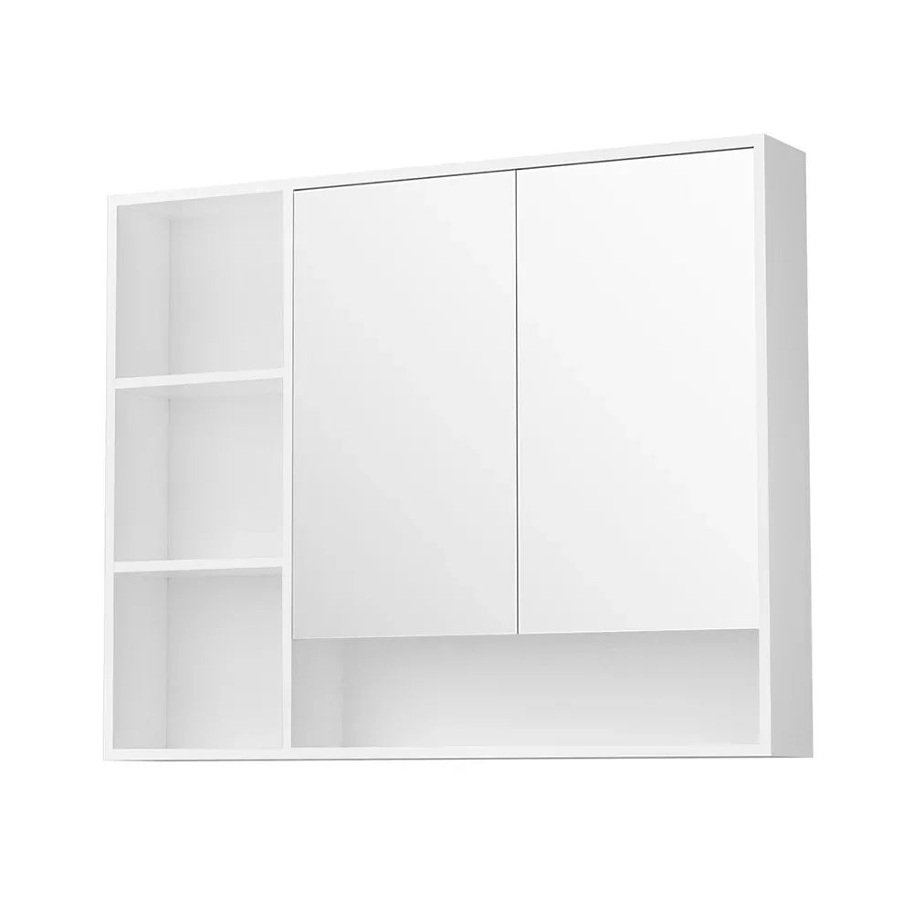 Cefito Bathroom Mirror Cabinet 100CM Vanity Medicine Wall Mounted Storage White - Mekamart Australia