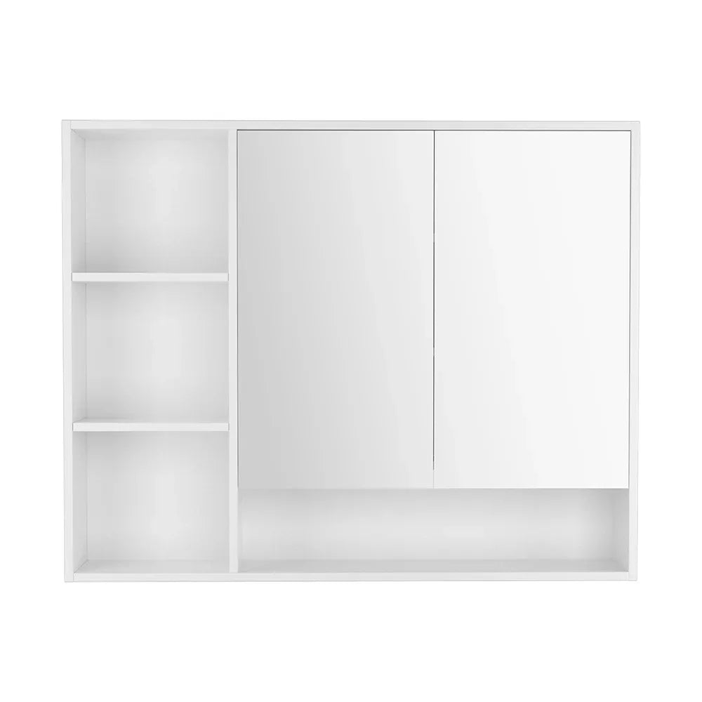 Cefito Bathroom Mirror Cabinet 100CM Vanity Medicine Wall Mounted Storage White - Mekamart Australia