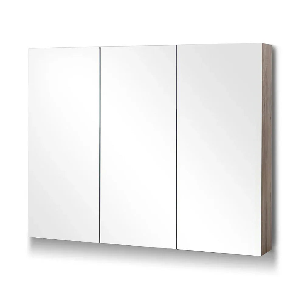 Cefito Bathroom Mirror Cabinet 900x720mm Oak - Mekamart Australia