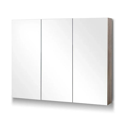 Cefito Bathroom Mirror Cabinet 900x720mm Oak - Mekamart Australia