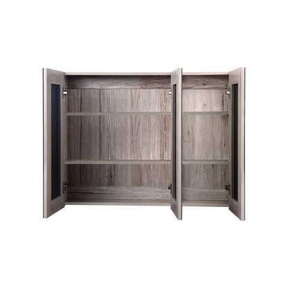 Cefito Bathroom Mirror Cabinet 900x720mm Oak - Mekamart Australia