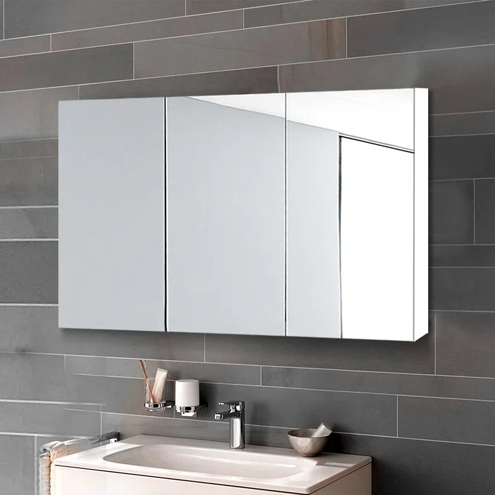 Cefito Bathroom Vanity Mirror with Storage Cabinet - White - Mekamart Australia