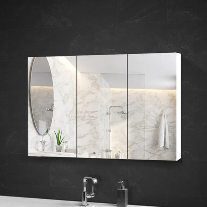 Cefito Bathroom Mirror Cabinet 1200x720mm White - Mekamart Australia