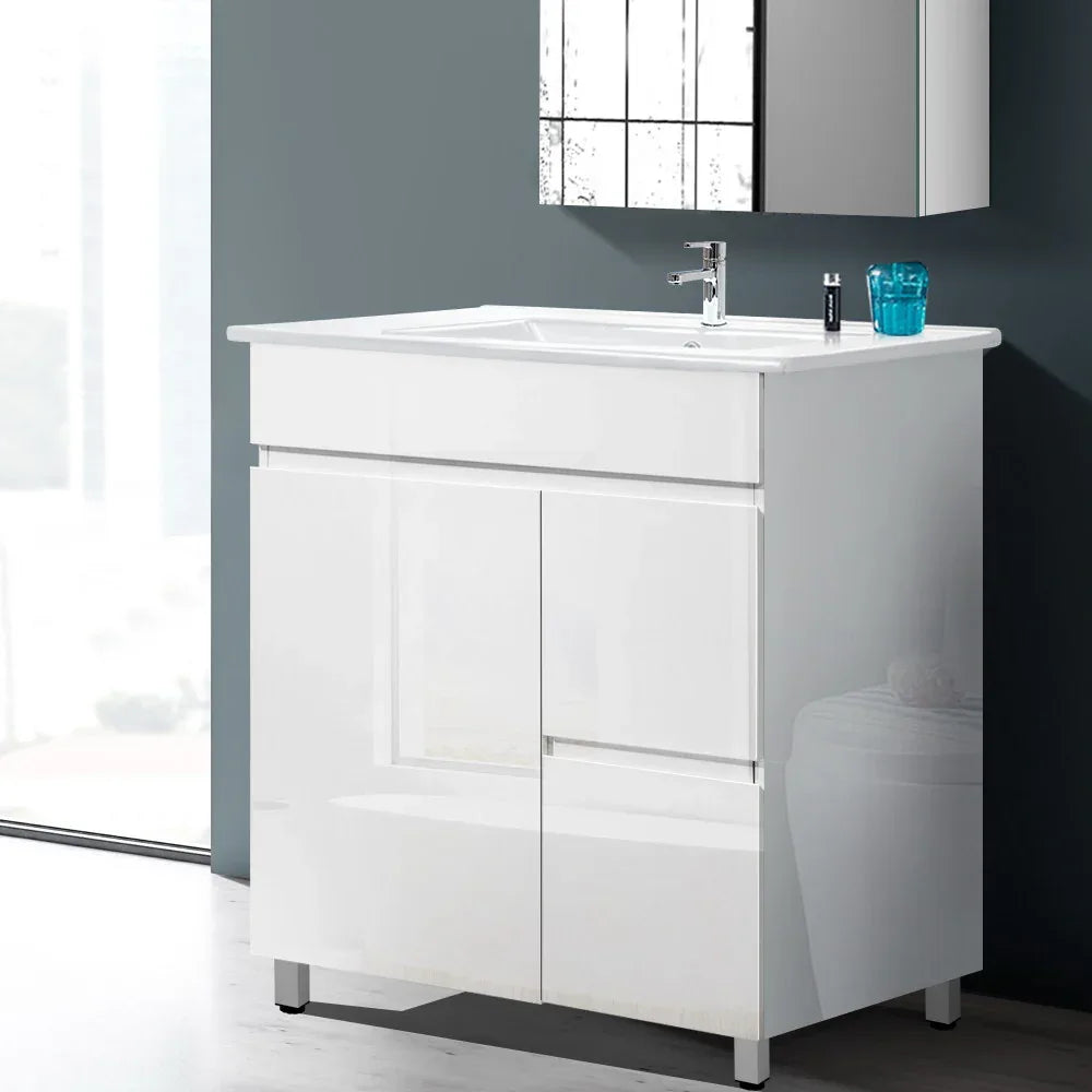Cefito Vanity Unit 765mm Freestanding Basin Cabinet - Mekamart Australia