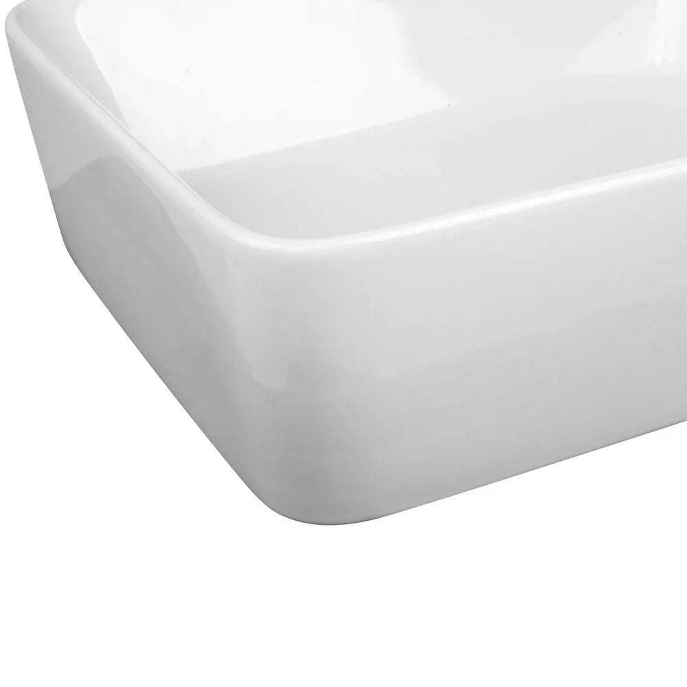 Cefito Bathroom Basin Ceramic Vanity Sink Hand Wash Bowl 48x37cm White - Mekamart Australia