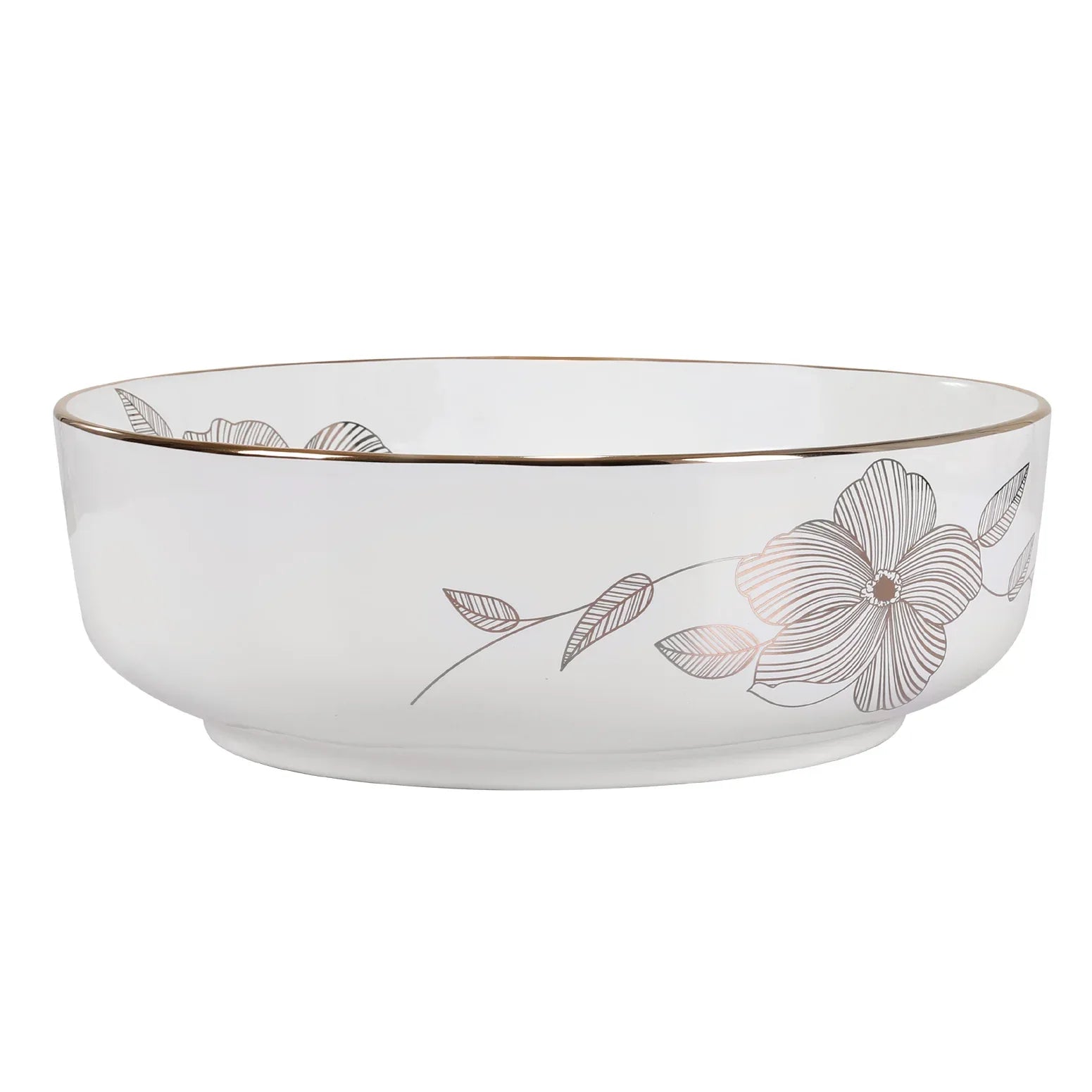 Cefito Bathroom Basin Ceramic Vanity Sink Hand Wash Bowl with Pattern 41x41cm - Mekamart Australia
