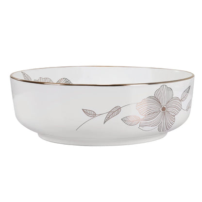 Cefito Bathroom Basin Ceramic Vanity Sink Hand Wash Bowl with Pattern 41x41cm - Mekamart Australia